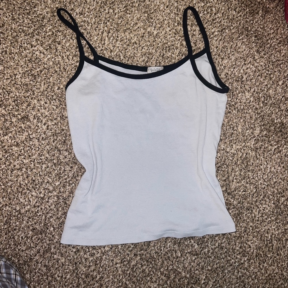 Guess White Camisole with Black Accents